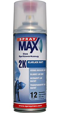 Loodgieter Eigenlijk Lucky Spraymax 2k blanke lak mat 400ml - Heron Automaterialen